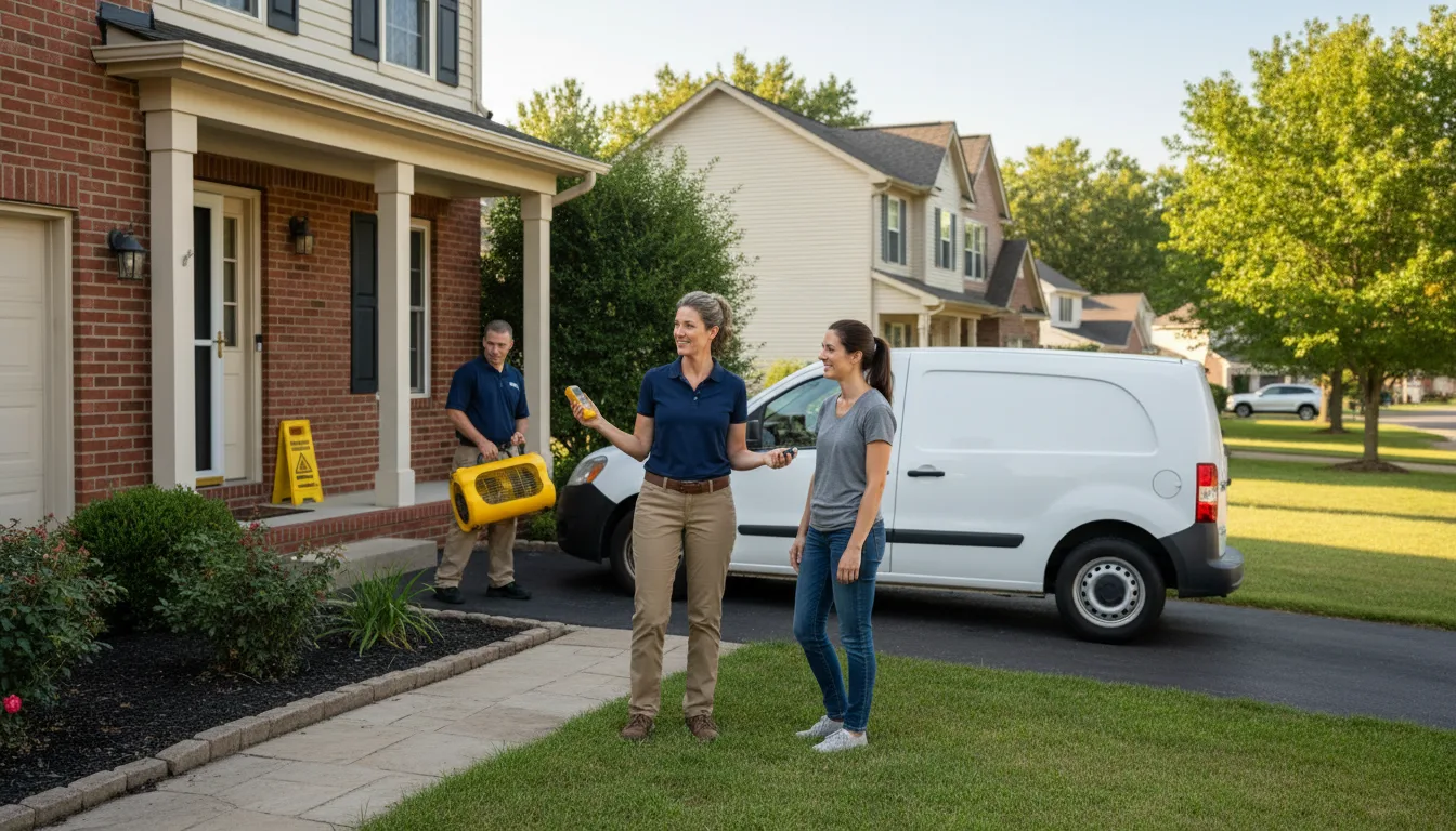 Residential water damage restoration in Towaoc, CO